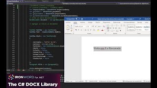 Create word docx with net 6 web api core IronWord IronPDF [upl. by Viguerie9]