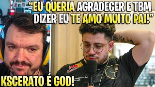 KSCERATO SE EMOCIONA NA ENTREVISTA E CHORA AO LEMBRAR DE SEU PAI [upl. by Nahoj908]