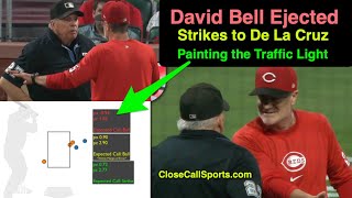 E168  David Bell Ejected After Elly De La Cruz Strikeout as Larry Vanover Paints the Traffic Light [upl. by Rudy]