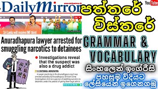 Advanced English Newspaper Reading By Language Learning English as a Second Language For Sri Lankans [upl. by Ness]