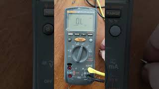 fluke 1587 problem reading resistance [upl. by Joost68]