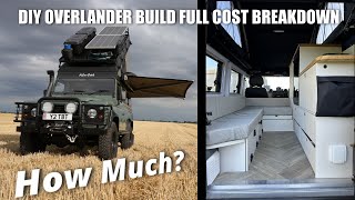 How Much Did Our DIY Defender Camper Build Cost Cost Breakdown For Building an Overlander [upl. by Larina]