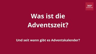 Was ist die Adventszeit Ein Erklärvideo [upl. by Schalles42]