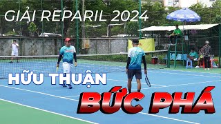 Chiến thắng đầu tiên của cặp sư đồ Thương Thuận tại giải tennis Reparil 2024  Đôi nam 1500 [upl. by Zehcnas]