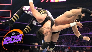 Mustafa Ali vs Ariya Daivari WWE 205 Live Feb 7 2017 [upl. by Aikemal]