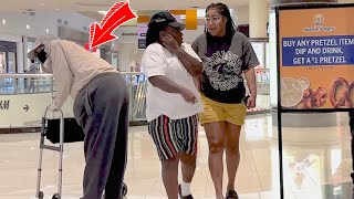 Old Fat Man Farts On People At The Mall [upl. by Caffrey]