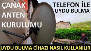 Uydu çanak anten kurulumu ayarlama  Cep telefonundan uydu bulma ayarlama  Uydu sinyal bulucu [upl. by Animas892]