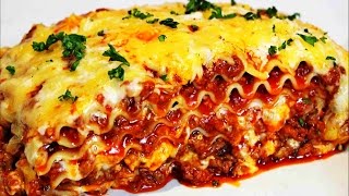 Homemade Lasagna Recipe  How to make the best Italian Lasagna [upl. by Ennaecarg]