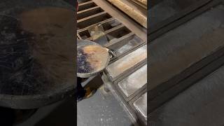 Pouring molten metal into 9kg ingots moltenmetal work [upl. by Annazus]