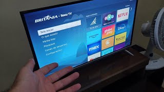 SMART TV BRITANIA 32quot SISTEMA ROKU REVIEW [upl. by Quenna]