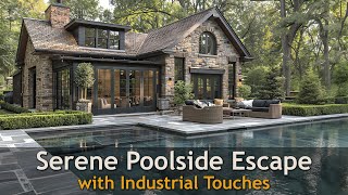 Poolside Lounge Paradise Harmonizing Nature and Industrial Design [upl. by Aznerol386]