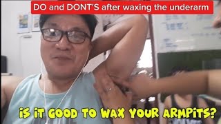 IS IT GOOD TO WAX YOUR ARMPITS [upl. by Zeitler]