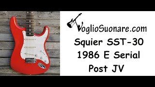 Fender Squier Stratocaster 1986 MIJ SST30 Torino Red Post JV [upl. by Htebi]