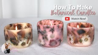 Making Botanical Tea Light Candles Holders [upl. by Katharine]