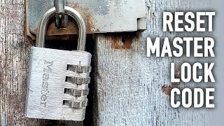 Reset the 4 Digit Master Lock Code [upl. by Ienttirb651]