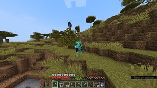 Minecraft 1 Manhunters 1 HOUR CHALLENGE IN A WORLD BORDER [upl. by Lotty]