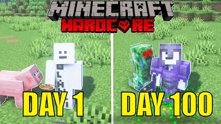 I Spent 100 Days Collecting As Many Mobs As Possible In Minecraft Hardcore [upl. by Leamsi15]