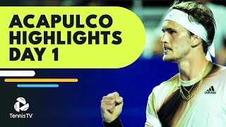 The Three Longest Matches in Acapulco History  Acapulco 2022 Day 1 Highlights [upl. by Goodden]