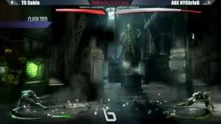 Injustice Gods Among Us  TS Sabin vs AGE NYChrisG [upl. by Burny]