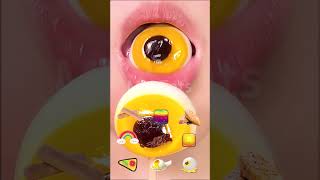 ASMR Eating Emoji Food ChallengeSatisfying Eating Sounds먹방 shorts mukbang eatingsounds food [upl. by Lemaj949]