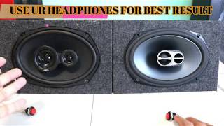 Skar Audio SK69 6x9 VS Alpine SPS619 Best 6x9 speaker sound and bass test [upl. by Sisi]