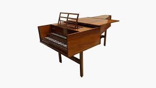 John Morley double manual harpsichord after Kirkmann M116 playing Minuet in G [upl. by Agueda]