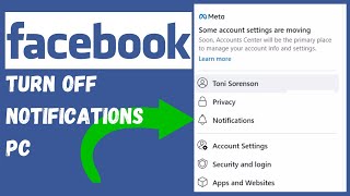 How to Turn Off Facebook Notifications on LaptopPC [upl. by Julide]