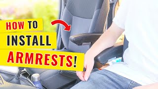 How To Install An Armrest In Your Vehicle  Make Your Drive Extra Comfortable [upl. by Akirej166]