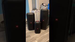 JBL PartyBox 1000 vs 710 vs 110⛔️ jbl collection insane [upl. by Ahsuoj846]