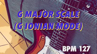 G IONIAN G MAJOR SCALE BACKING JAM TRACK [upl. by Assirek]