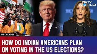 US Polls 2024  IndianAmericans Important Political Actor 61 Plan To Vote For Harris [upl. by Cyprio]