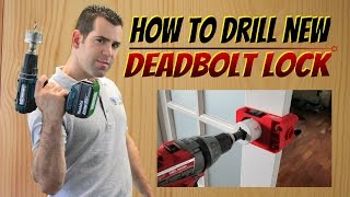 How to Install A Deadbolt Lock  How to Install a New Door Lock In 5 Simple Steps [upl. by Ivad833]