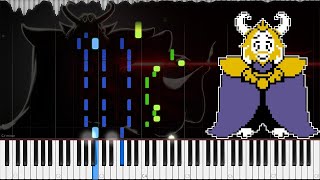 Undertale  Asgore  LyricWulf Piano Tutorial on Synthesia  OST 77 [upl. by Finnegan]