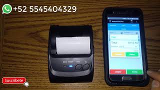 Punto de Venta abarrotes Android con Impresora Térmica Bluetooth Grocery Point of Sale with Printer [upl. by Maribel]