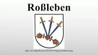 Roßleben [upl. by Ledda]