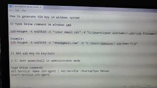 Generate ssh key in windows [upl. by Regnij]