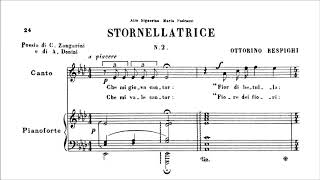 Ottorino Respighi  Stornellatrice Soprano 1906 Score [upl. by Levitan154]