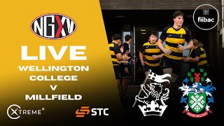 LIVE RUGBY WELLINGTON COLLEGE v MILLFIELD  SCHOOLS RUGBY [upl. by Etnoval]