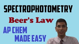 Beers Law amp Spectrophotometry  AP Chemistry Complete Course  Lesson 212 [upl. by Adliwa]