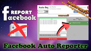 How to report Facebook Page with Facebook Auto Reporter [upl. by Randene]