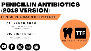 Penicillins  Dental Pharmacology Series  Episode 2 [upl. by Pepe]