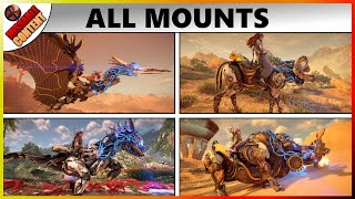 Horizon forbidden West ALL MOUNTS Mountable Machines  How To Ride Machines [upl. by Dalpe]