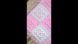 بطانية بيبي موديلات مفارش كروشي بيبي new born baby blanket [upl. by Ynaffets]