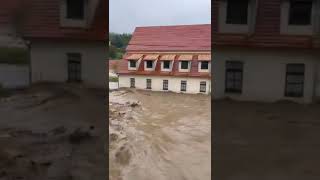 Flooding in LądekZdrój Poland 15092024 [upl. by Kissee]