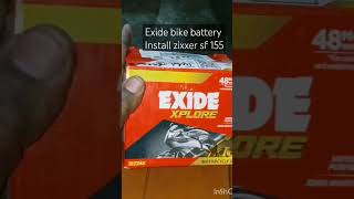 Exide bike battery install zixxer sf 155 [upl. by Zeugirdor]