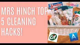 MRS HINCH TOP 5 CLEANING HACKS [upl. by Erhard21]