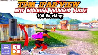 TDM iPad View Not Working Problem Solve 💗 iPad View 100 Working on TDM  PUBG MOBILE BGMI [upl. by Anahsahs]