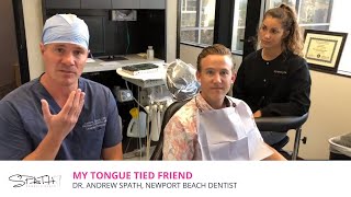 My Tongue Tied Friend  Lingual Frenectomy by Newport Beach Dentist Dr Andrew Spath [upl. by Maier873]