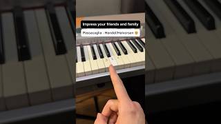 Passacaglia  HandelHalvorsen 🤯 Easy Piano Tutorial piano tutorial pianolessons passacaglia [upl. by Moretta]