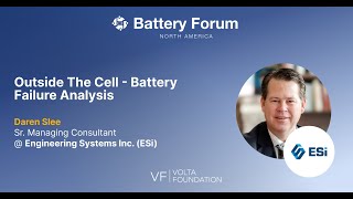 Battery Forum Outside the Cell  Battery Failure Analysis with ESI [upl. by Akitnahs]